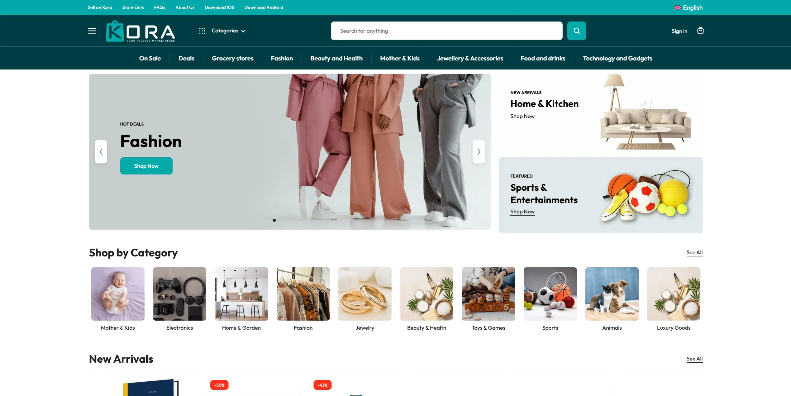 KoraBuy website preview