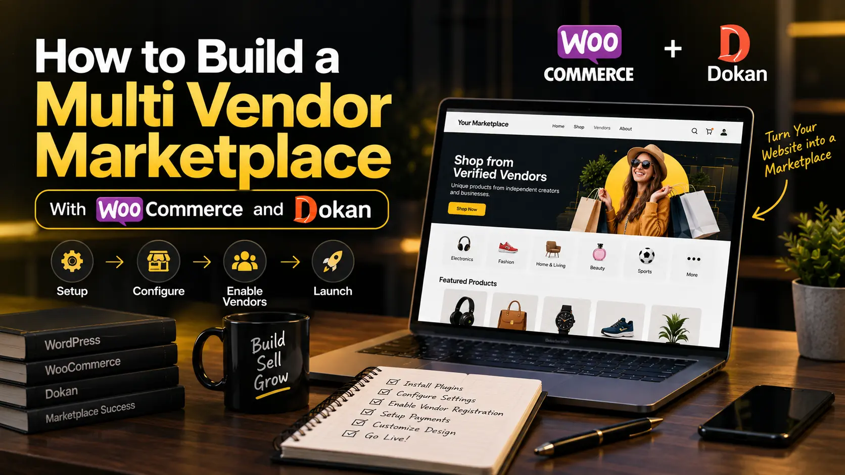 How to Build a Multi-Vendor Marketplace with WooCommerce and Dokan