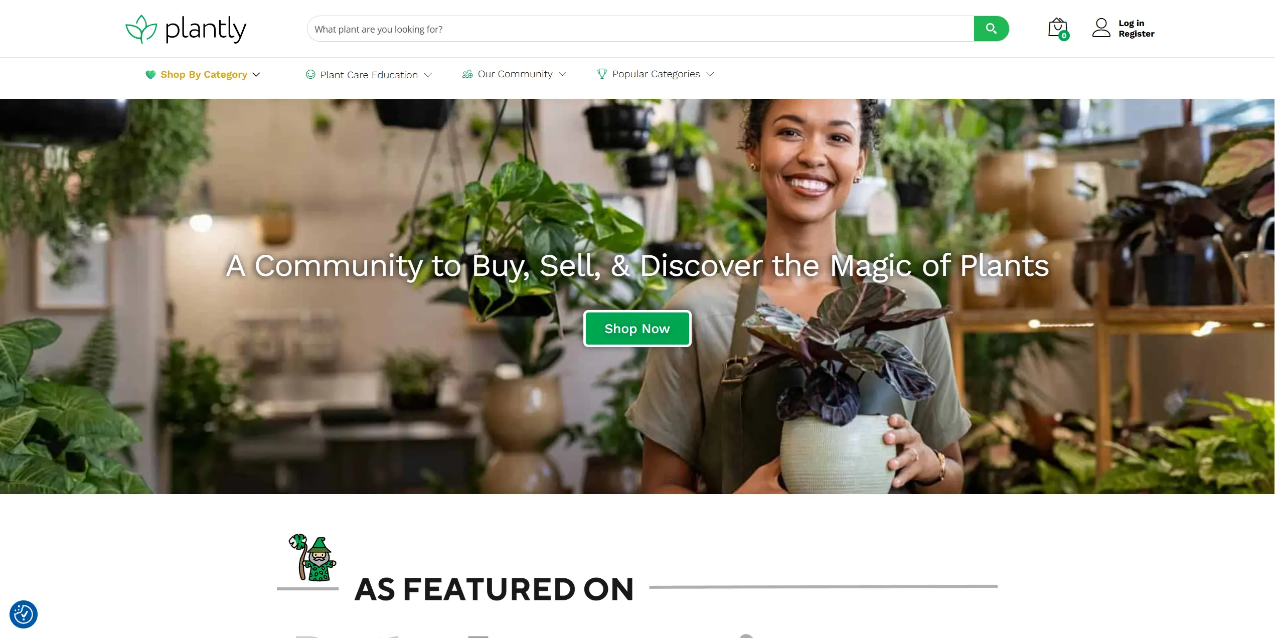 Plantly website preview