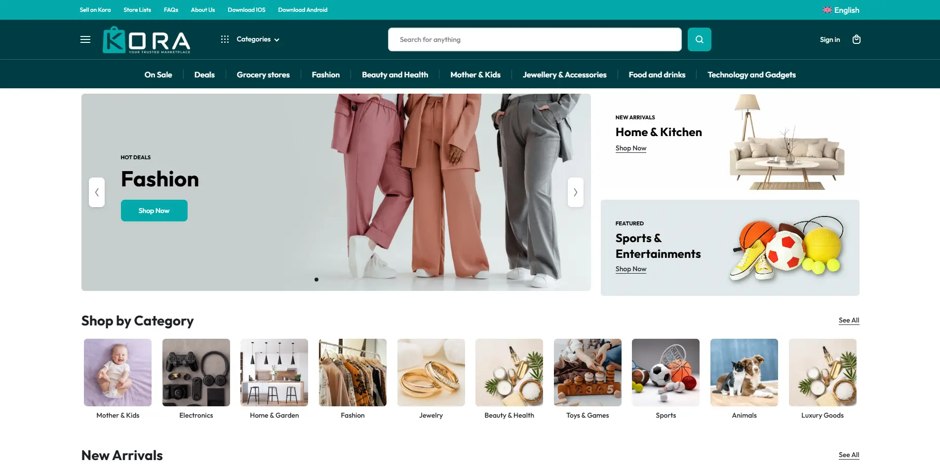 KoraBuy website preview