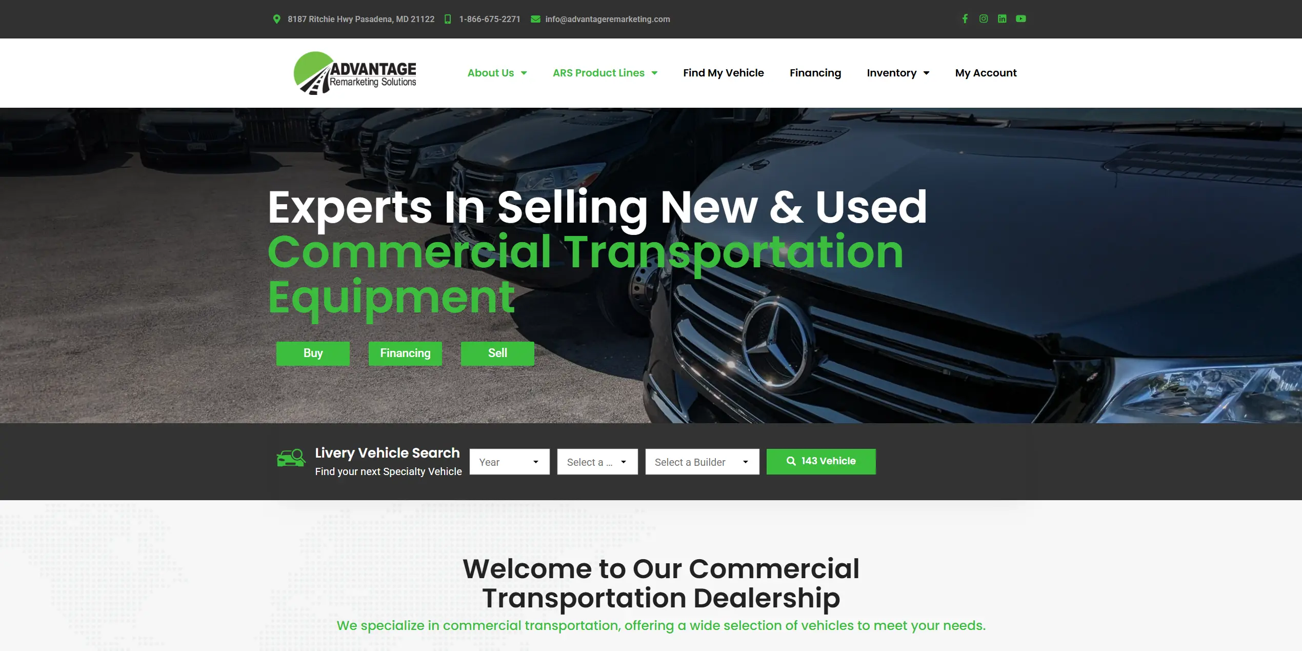 Advantage Remarketing Solutions website preview